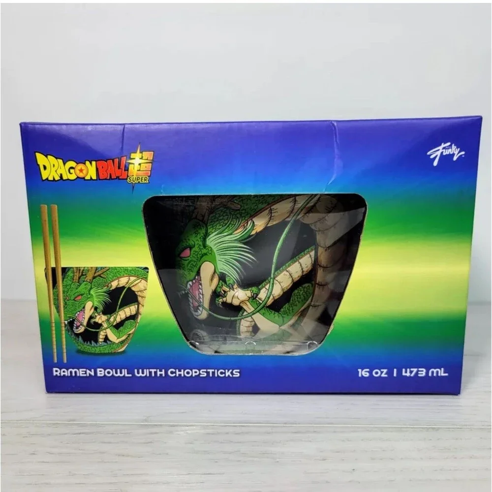 Funky Dragon Ball Z Super Shenron 16oz Ramen Bowl With Chopsticks New In Box